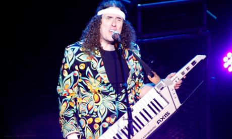Weird Al Yankovic in concert.