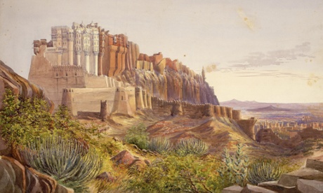West view of Mehrangarh by GF Lamb, 1890.