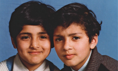 bdul Waheed Majeed (left) with his brother Hafeez as boys