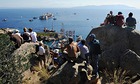 Costa Concordia Departs The Island Of Giglio 