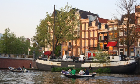 Late evening light as seen on the Amstel river