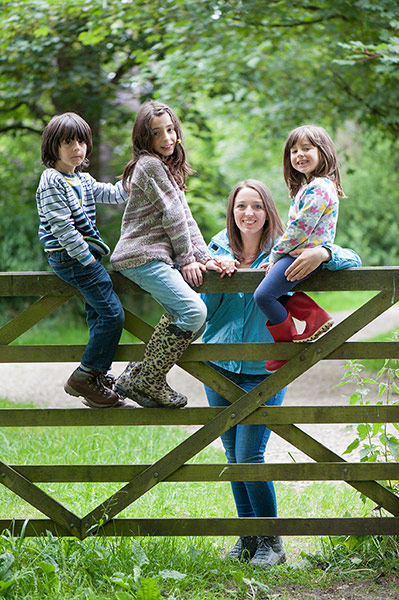 National Trust Loulli: National Trust: Amelia Loulli with Sophia, Nico, Elena, at Sizergh Castle