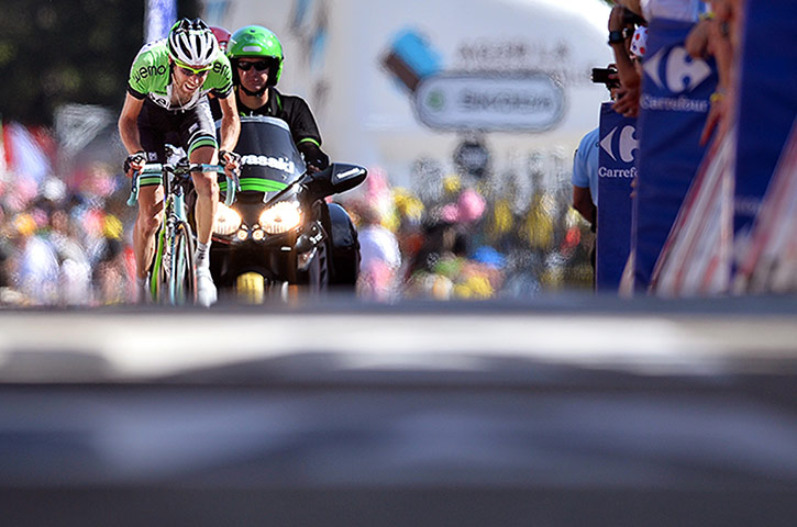 Best TDF 2014: Others like Dutch rider Ten Dam Laurens are glad to see the Stage 13 finish