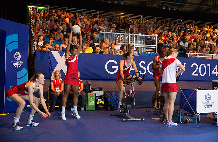 tom jenkins day 2: The England substitutes warm up