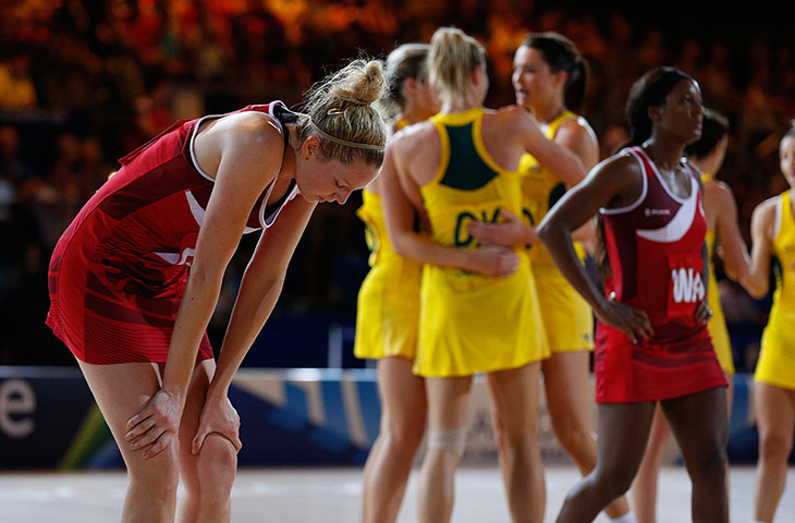 tom jenkins day 3: England goal-shooter Joanne Harten