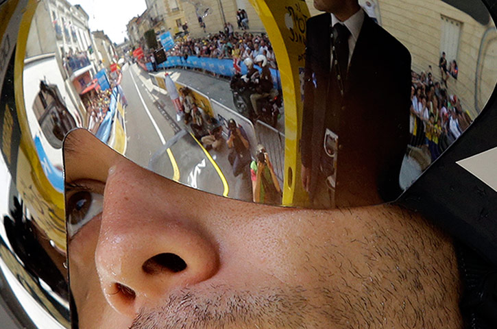 Best TDF 2014: Third place overall Thibaut Pinot of France concentrates