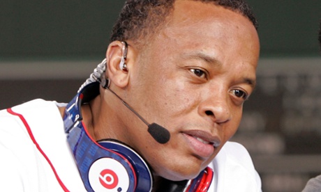 Dr. Dre wearing a pair of Beats headphones. Beats has been slapped with a lawsuit by Bose.