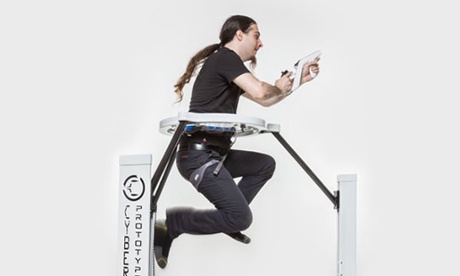 Cyberith's Virtualizer … A baby-bouncer crossed with a treadmill?