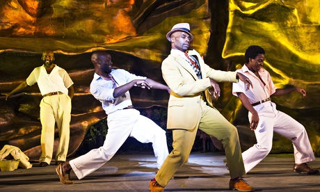 Cedric Neal, centre, in Porgy and Bess at Regent's Park Open-Air Theatre, London
