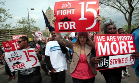 US Money strike minimum wage 