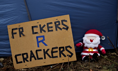 Manchester anti-frackingg protest, 2013.