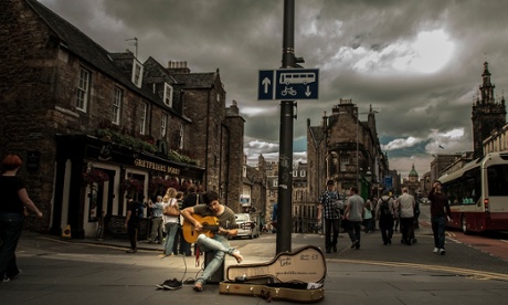 Edinburgh musician street