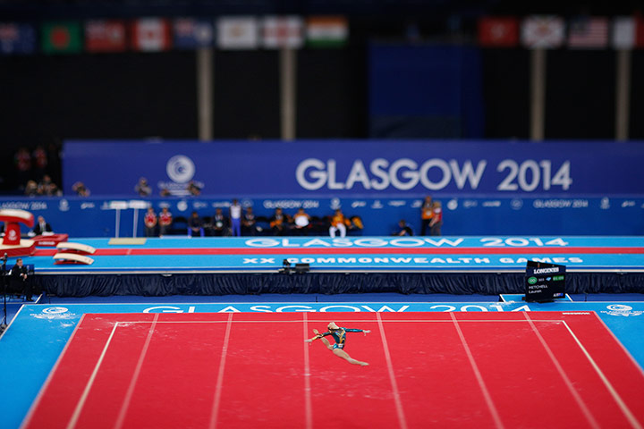 Tom Jenkins day six: Australia's Lauren Mitchell performs on the floor