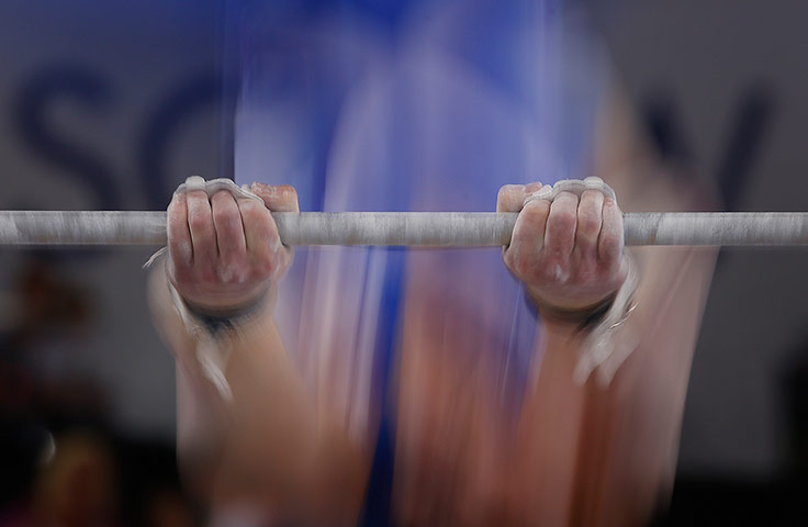Tom Jenkins day six: A close up shot of the grip of Scotland's Frank Baines