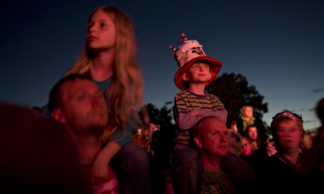 Music Festivals - Kids on shoulders during gig