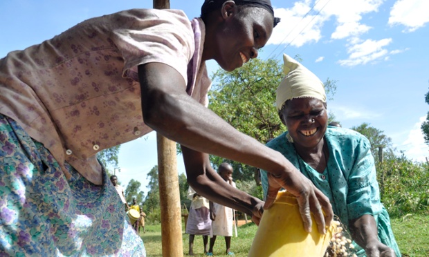 African farmer customer
