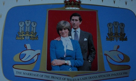 A Prince of Wales and Lady Diana Spencer tea tray.