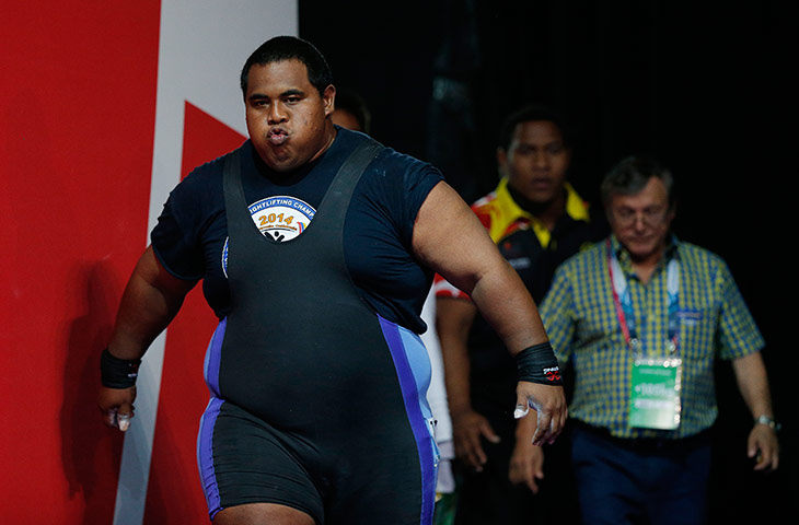 weightlifting: Itte Detenamo of Nauru
