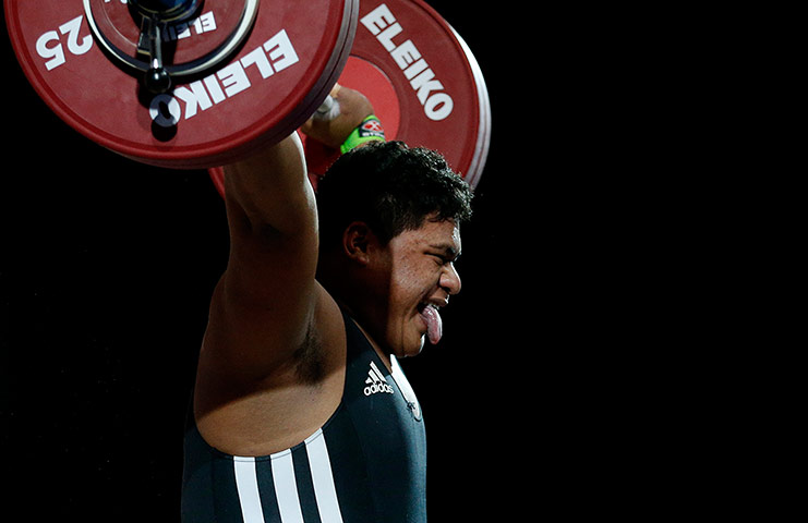 weightlifting: Lautitti Lui of Samoa
