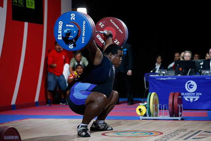 weightlifting: Itte Detenamo of Nauru