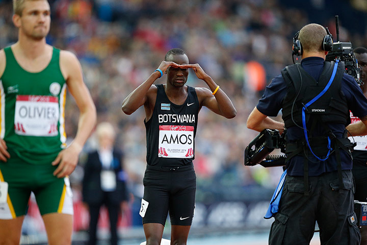 Athletics at Ibrox: Nijel Amo