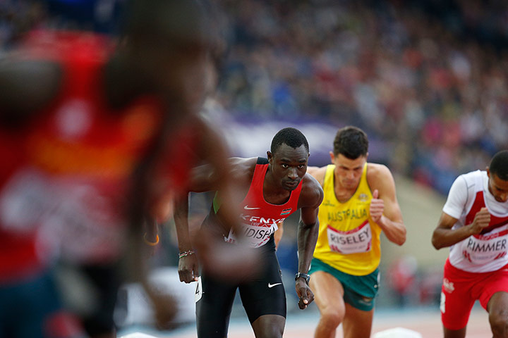 Athletics at Ibrox: David Rudisha of Kenya