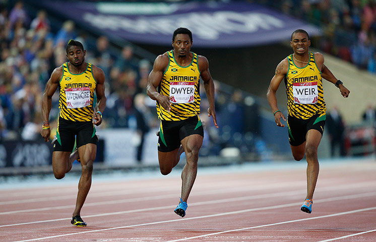 Athletics at Ibrox: Jamaican 1-2-3 