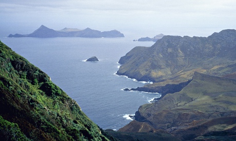 View on the Robinson-Crusoe-Island, Chile