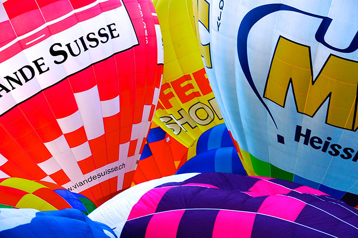 Your pictures: Château-d'Oex balloon festival in Switzerland