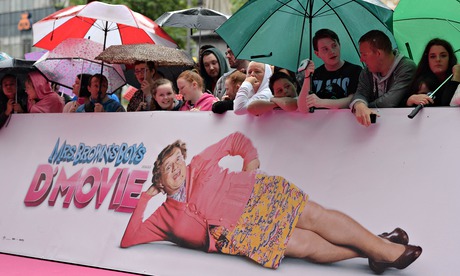Fans wait in the rain at the Mrs Brown's Boys D'Movie premiere