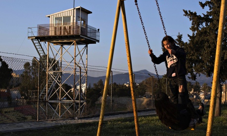 Children play in Turkish Cypriot Nicosia Cyprus