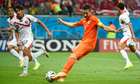 Robin van Persie is among those to spurn a chance for Holland.