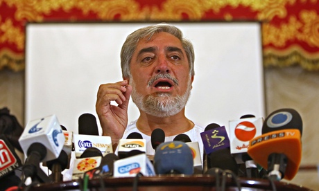 Afghan presidential candidate Abdullah Abdullah