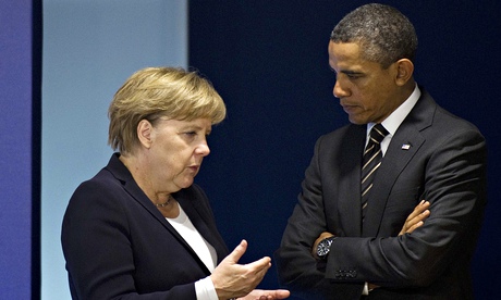 Angela Merkel with Barack Obama