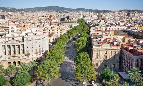Ramblas in Barcelona.