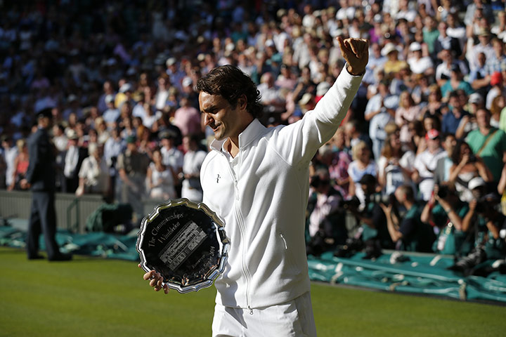 Wimbledon Best: Federer displayed his characteristic good grace in defeat
