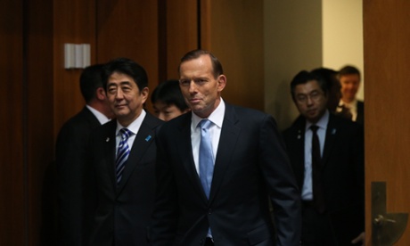 Shinzo Abe and Tony Abbott.