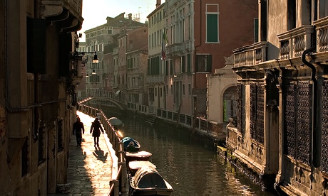 Venice canal sunrise