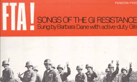 Sleeve for Barbara Dane's FTA! Songs of the GI Resistance