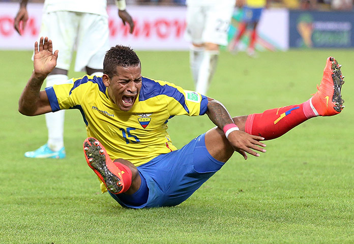 weird sport: Ecuador v France - FIFA World Cup Brazil 2014 - Group E