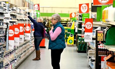A woman in a DIY goods store