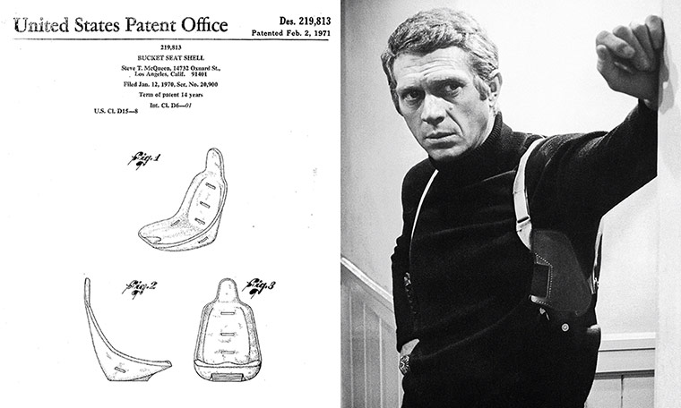 Celeb patents: Steve McQueen patent