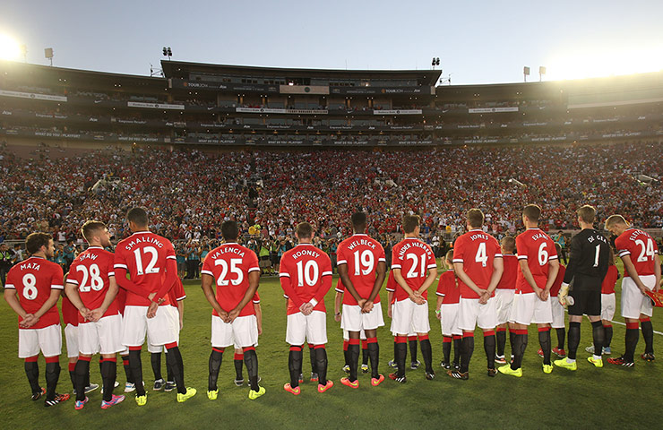 EPL in USA: Manchester United team line up