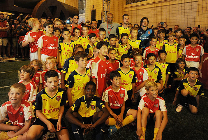 EPL in USA: Arsenal players attend an event in New York