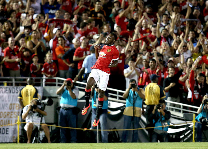 EPL in USA: Danny Welbeck celebrates