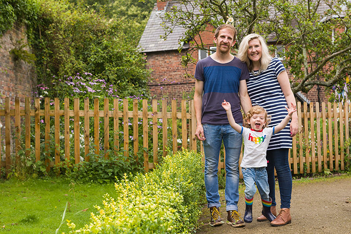 National Trust Hargreaves: National Trust: the Hargreaves outside their home