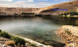 Mysterious lake in Tunisian desert turns from turquoise to green sludge