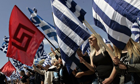 'Golden Dawn' far right party in parliament, Athens, Greece - 04 Jun 2014