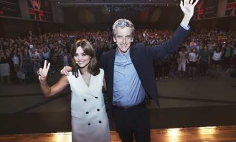 Peter Capaldi and Jenna Coleman at Doctor Who, Seoul event