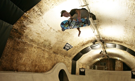 Footwear company Vans skatepark Waterloo station